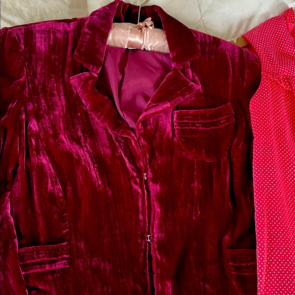 Cache Red Velvet Blazer/Jacket Worn Once - image 5